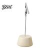 Waterproof Wooden Clip Wood Place Card Holder with Metal Clip Small Table Number