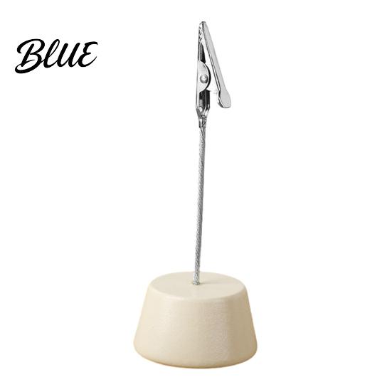 Waterproof Wooden Clip Wood Place Card Holder with Metal Clip Small Table Number