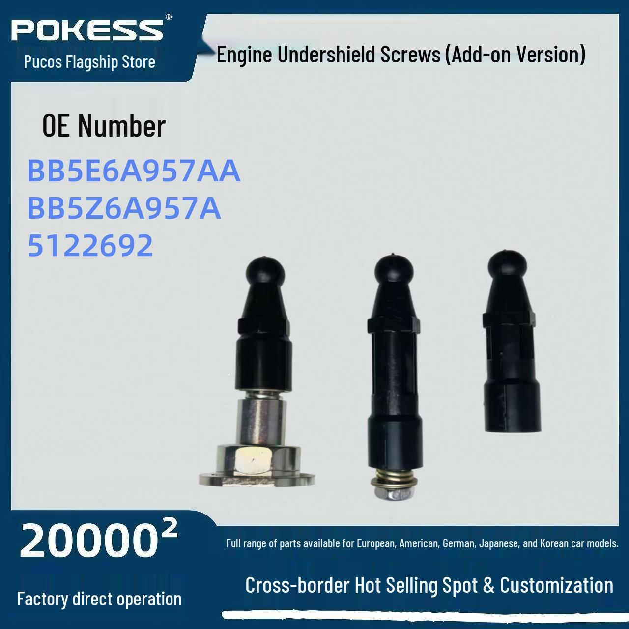 

Ford Focus Engine Under Cover Screw (Retrofit Version) - Model bb5z6a957a, Part 5122692 Pokess