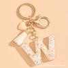 Hot-selling Epoxy Initials Love Tassel Keychain Bag Ornament Buckle Pendant Car Jewelry Clothing Accessories