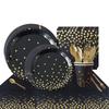 Chic Black Gold Stamping Party Supply Decor Ideal For Weddings Birthdays And Baby Showers Gatherings
