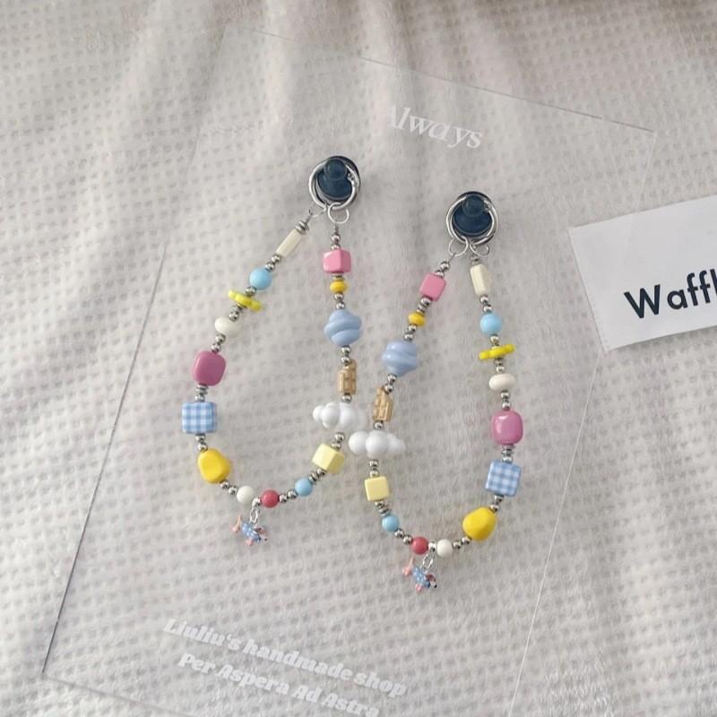 Cartoon Dachshund Phone Chain With Beaded Pvc Strap For Cute Mobile Accessories