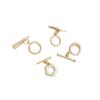 14K Gold-Filled Plum Blossom Lip Stud OT Buckle DIY Jewelry Accessory