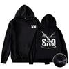 Sword Art Online Loose Fit Hooded Pullover Sweatshirt - Korean Street Style, Long Sleeve, New Collection