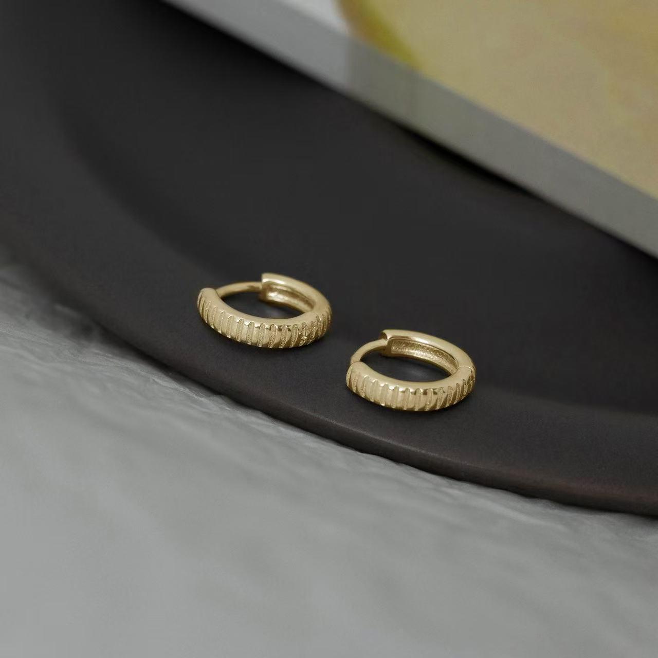 Унисекс Минималистичные Ретро Серьги-полукольца из Титановой Стали