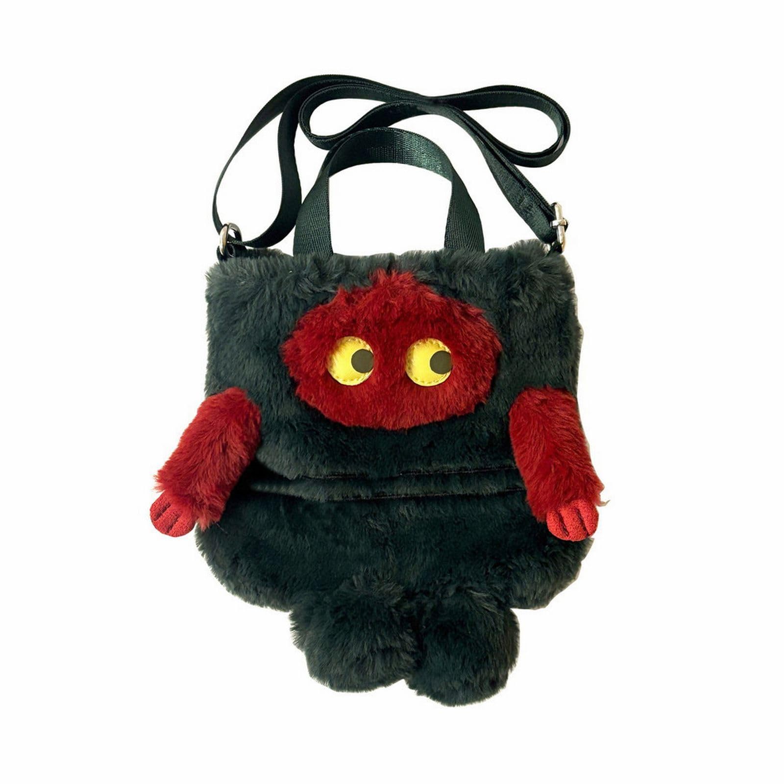 

Rootote Women s Tote Bag with Unidentified Creature Motif, Faux Fur, 2-Way Mini Shoulder Bag, EU Baby Blue, 2-Way, Cryptid-E 3616 (03 Flatwoods