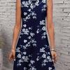 Women's Floral Print Round Neck Dress