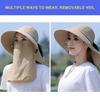 Wide Brims Sun Hat Sun Protective Face Covers Hat for Women Fishing Cycling