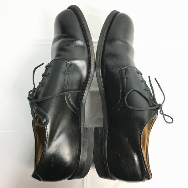 70s Vintage US NAVY Service Shoes D.J. LEAVENWORTH Black Size 10 (27.528.0cm) Men's Oxford Dress Shoes(USED)