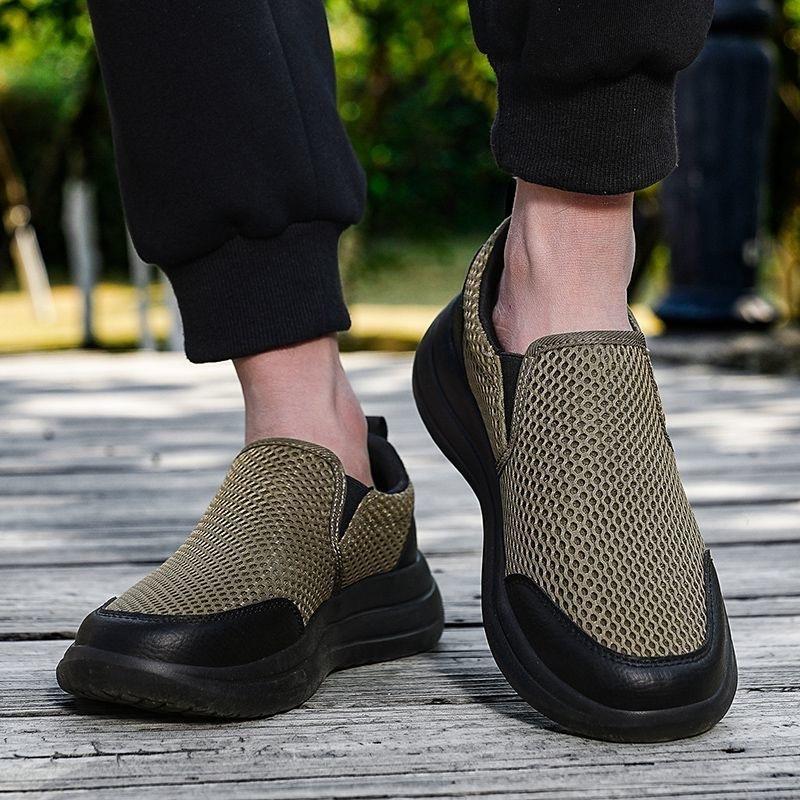 One-pedal Casual Shoes, New Large-size Lightweight Flat Shoes, Comfortable and Trendy Men's Casual Shoes