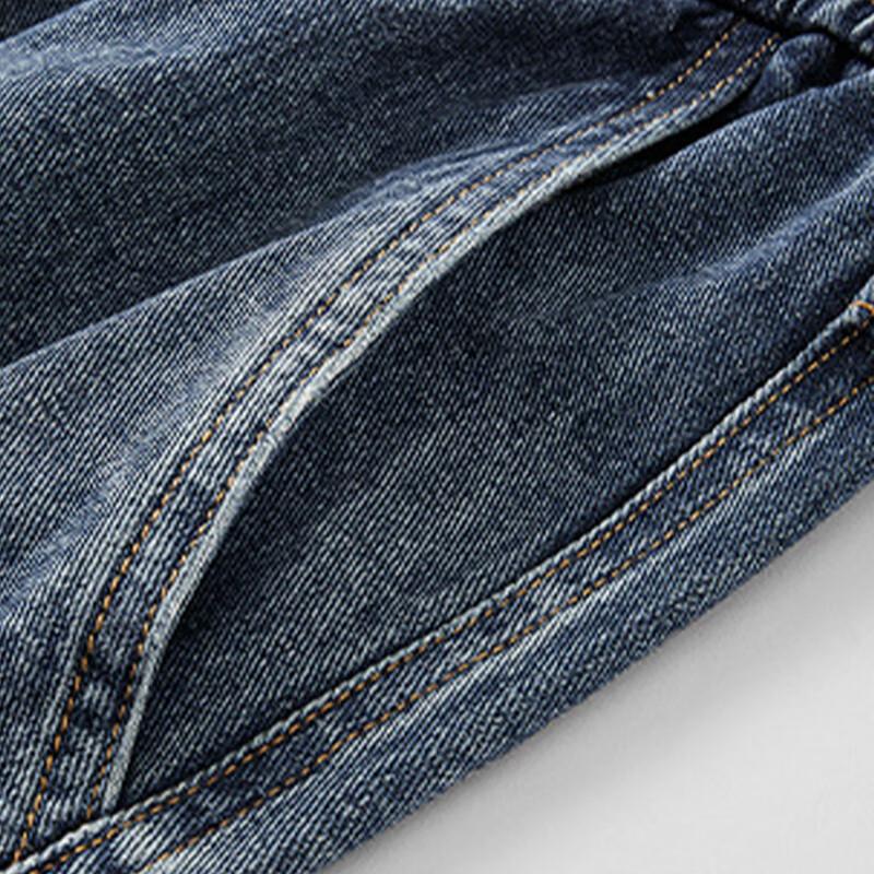 Jeanswest Men's Straight Loose Fit Outdoor Casual Denim Jeans