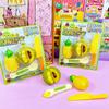 Kid's Play Food Kitchen Toys Simulated Food Fruit Durian Feeding Toys Strawberry Pudding Toy  Early Education Play House Toys