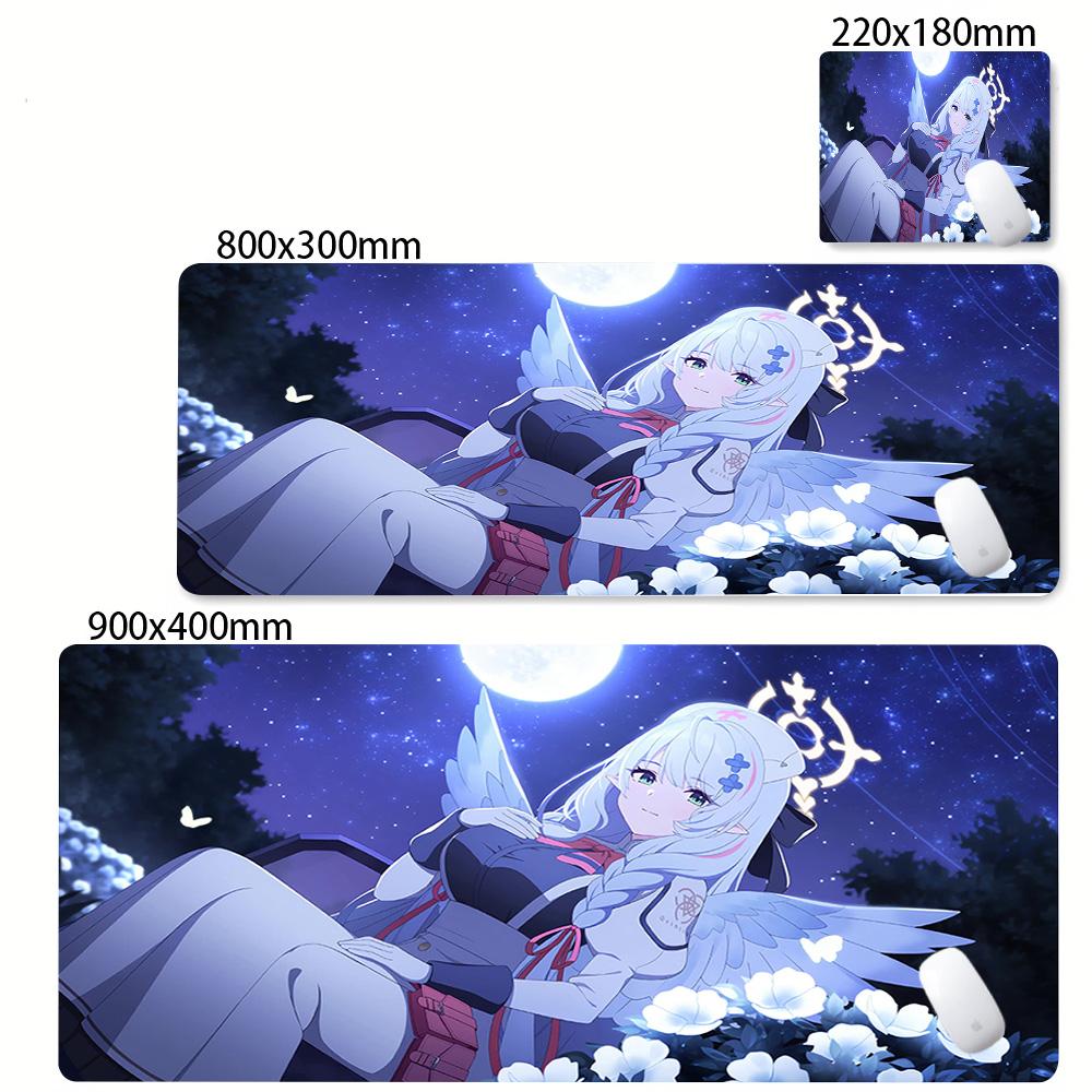 Cute Girl Mouse Pad Anime Blue Archive Kawaii Mousepad Laptop Pc Desk Mat Gamer Mats Large Mousepad NonSlip Keyboard Mouse Mat