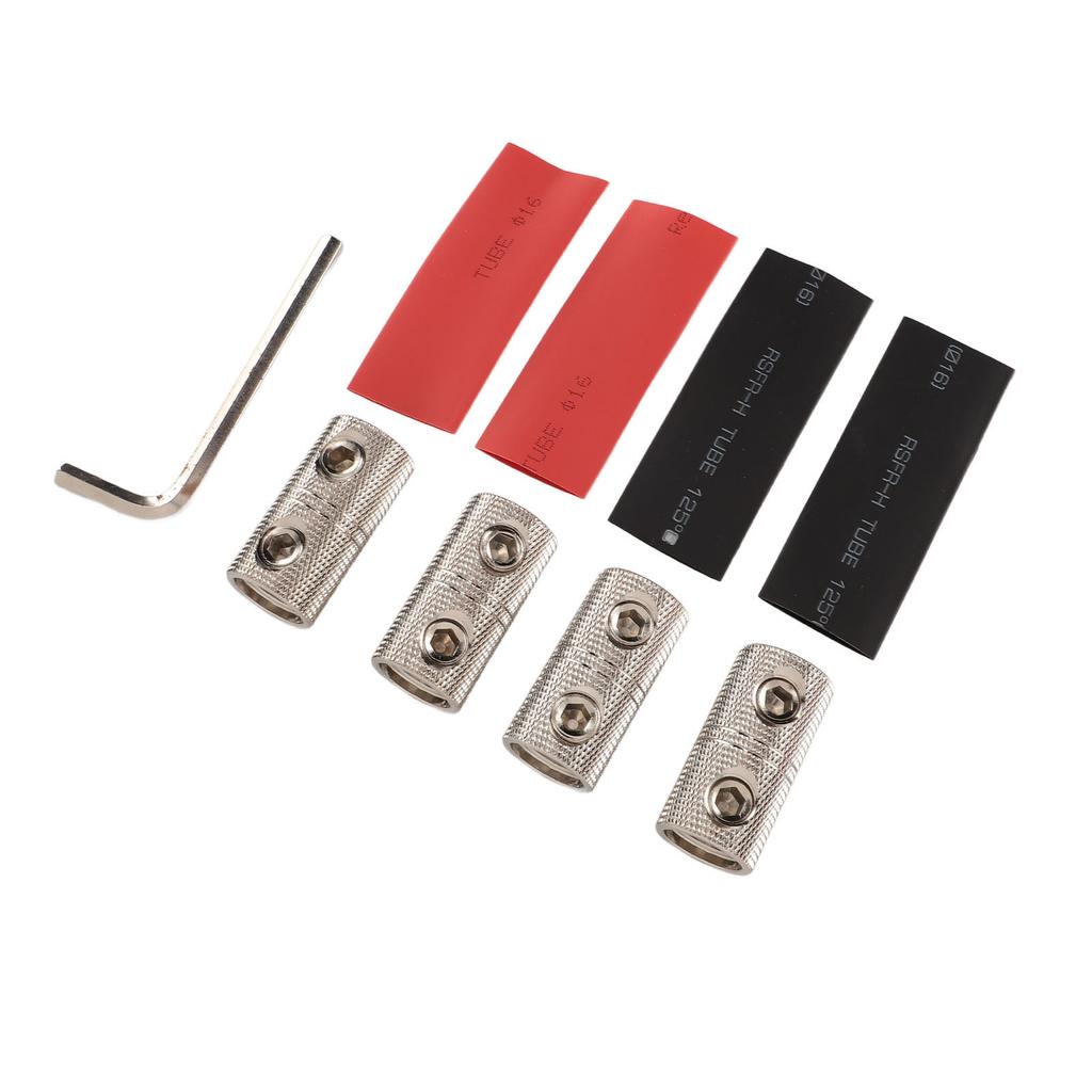 4PCS Wire Splice Coupler Insulated Brass Excellent Conductivity Strong Sealing for Amplifier Truck