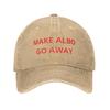 Washed Baseball Cap Make Albo Go Away Summer Trucker Hat For Unisex-Teens  Casual Hiking Fishing Sun Baseball Caps