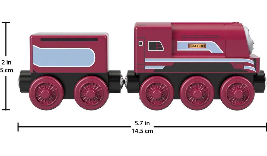 Thomas the Tank Engine Wooden Railway Series Caitlin GGG84 (Thomas) [Ages 2+] [FSC Certified]