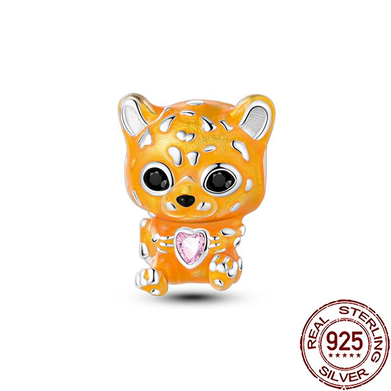 New Charms Copper Cute Animal Pets Charm Beads Fit Snake Chain Bracelet Necklace Women Diy Jewelry