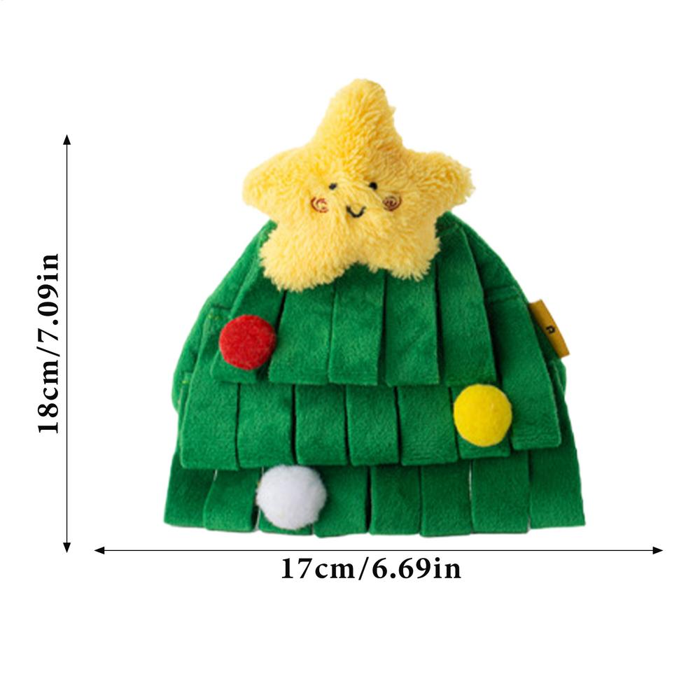 

Dog Toys Stuffed Animals Squeaky Christmas Teething Chew Toys Interactive Toys for Small and Medium Dogs Dog Enrichment Toys зелёный