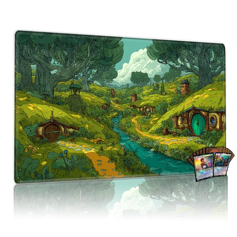 Cartoon Forest Tree House Mouse Pad Large Rubber Anti-slip PC Desk Accessories Mousepad for Offices and Gamer Keyboard Decor Mat