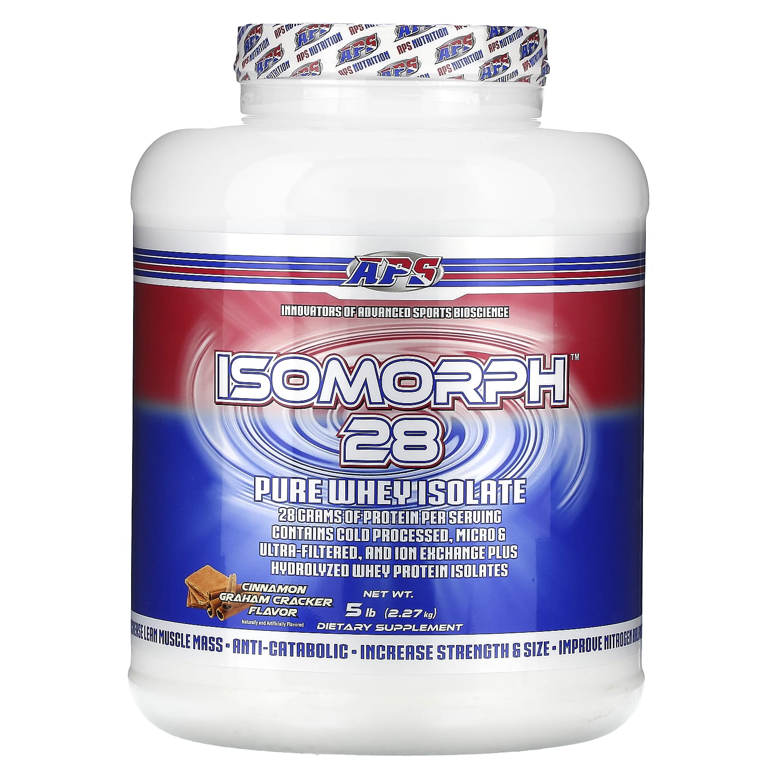 

Isomorph 28, Pure Whey Isolate, Cinnamon Graham Crackers, 2.27Kg(5Lb)