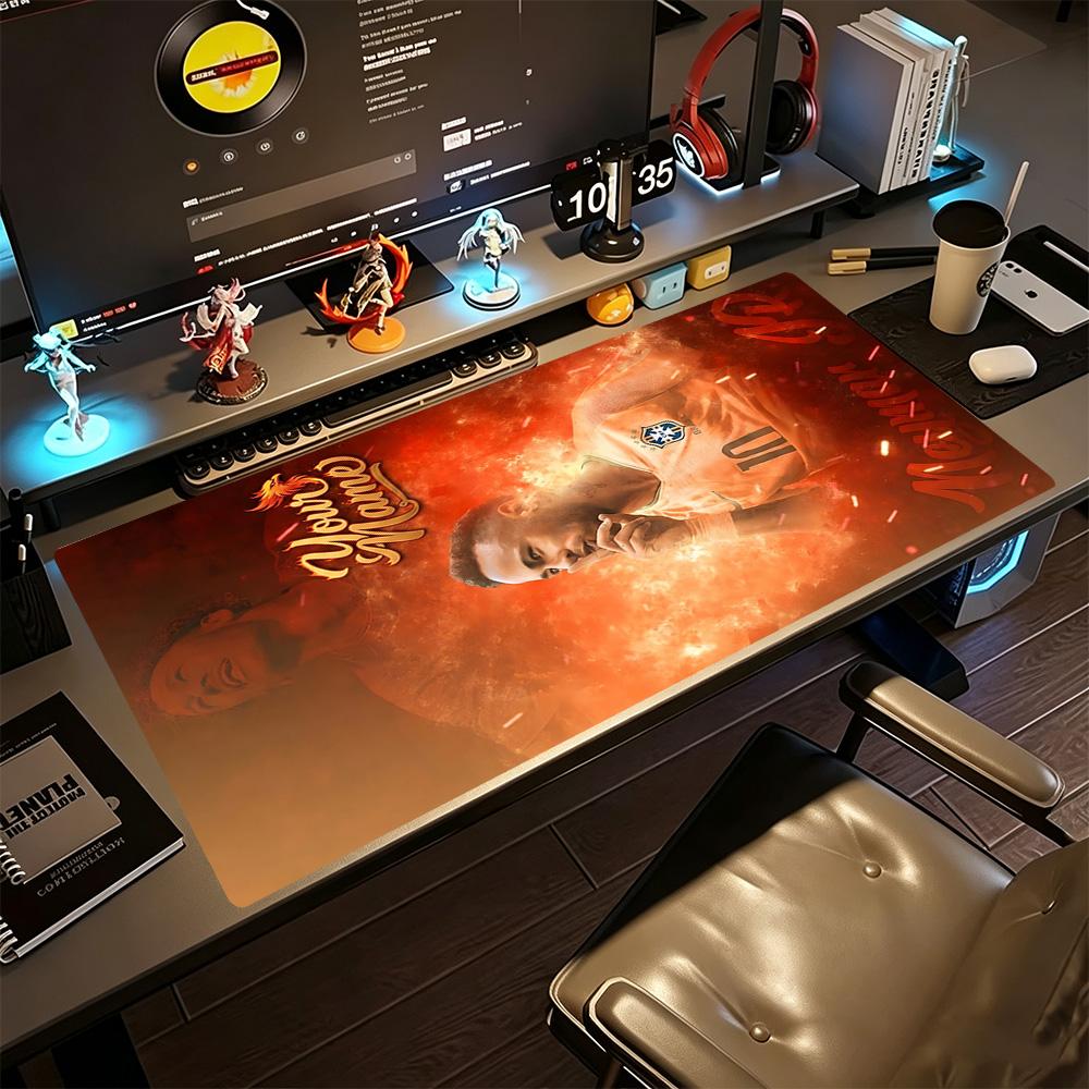 Electric Energy Football Customize Your Name Mouse Pad Keyboard Mat Study Desk Mat Non-Slip Rubber Bottom Perfect Gift for Gamers