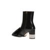 GUCCI Cow Leather Ankle Boots Women's Black 481171 BKO00 1000