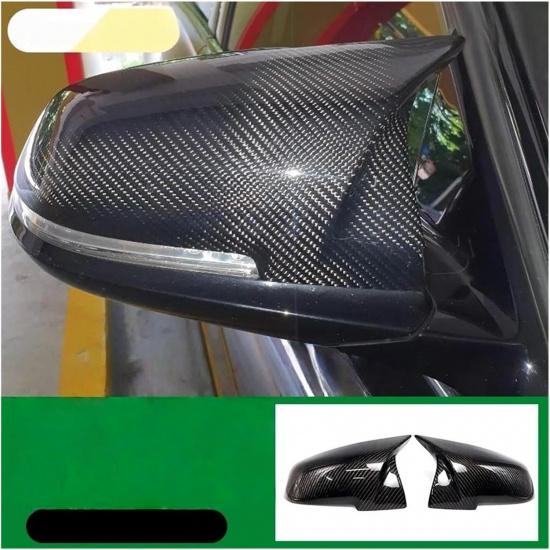 Compatible For BMW 1 2 3 4 I3 X1 Series F20 F30 F31 F32 F36 320i 328i 330d 335i M3 Look Replacement Carbon Fiber Mirror Cover