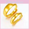 Stylish Vietnamese Sand Gold Plated Copper Ring For Unisex With Stunning Patterns