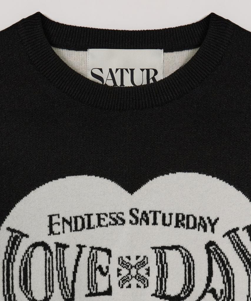 Seteo Saturday Retro Mood Pullover Knit Black