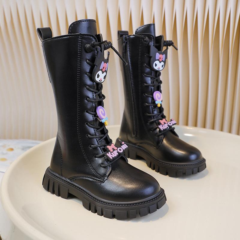 Girls' Winter-Spring New Style Booties for Children - High-Topped Boots for Girls - Anti-Slip Shoes