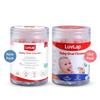 LuvLap Oral Care Disposable Mouth Swabs For Baby Tongue And Gum Cleaning, 3D Wave Gauze, 40 Pieces, Soft Paper Handle