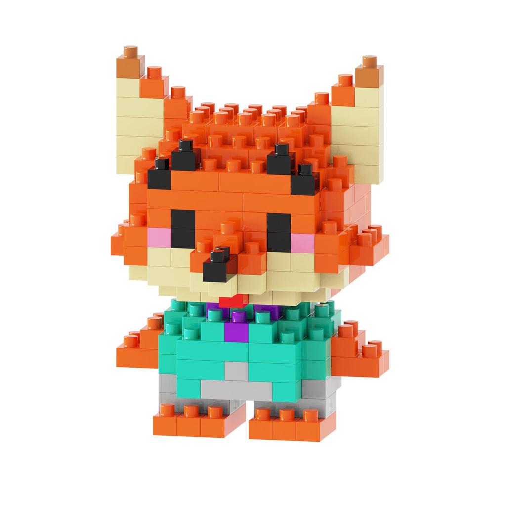 Zootopia Micro Diamond Building Blocks Cartoon Figurine Toy - Educational & Handmade