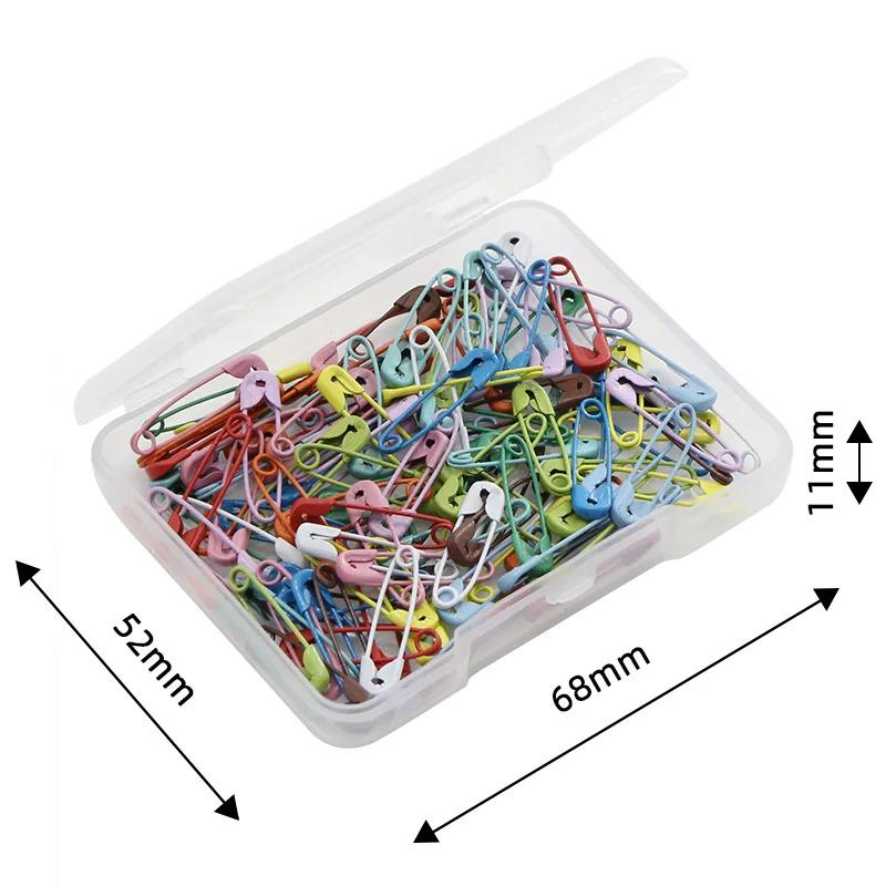 120pcs Safety Pins Colored Safety Pins Metal Safety Pins With Storage Box Small Safety Pins For Clothes Diy Crafts Sewing Home
