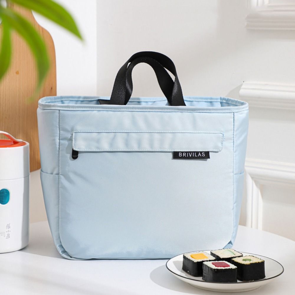 Large Capacity Picnic Bag Oxford Cloth Meal Bag Colorful Insulated Bag  Women