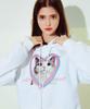 Heart Cat Face Heavy Hood (White)