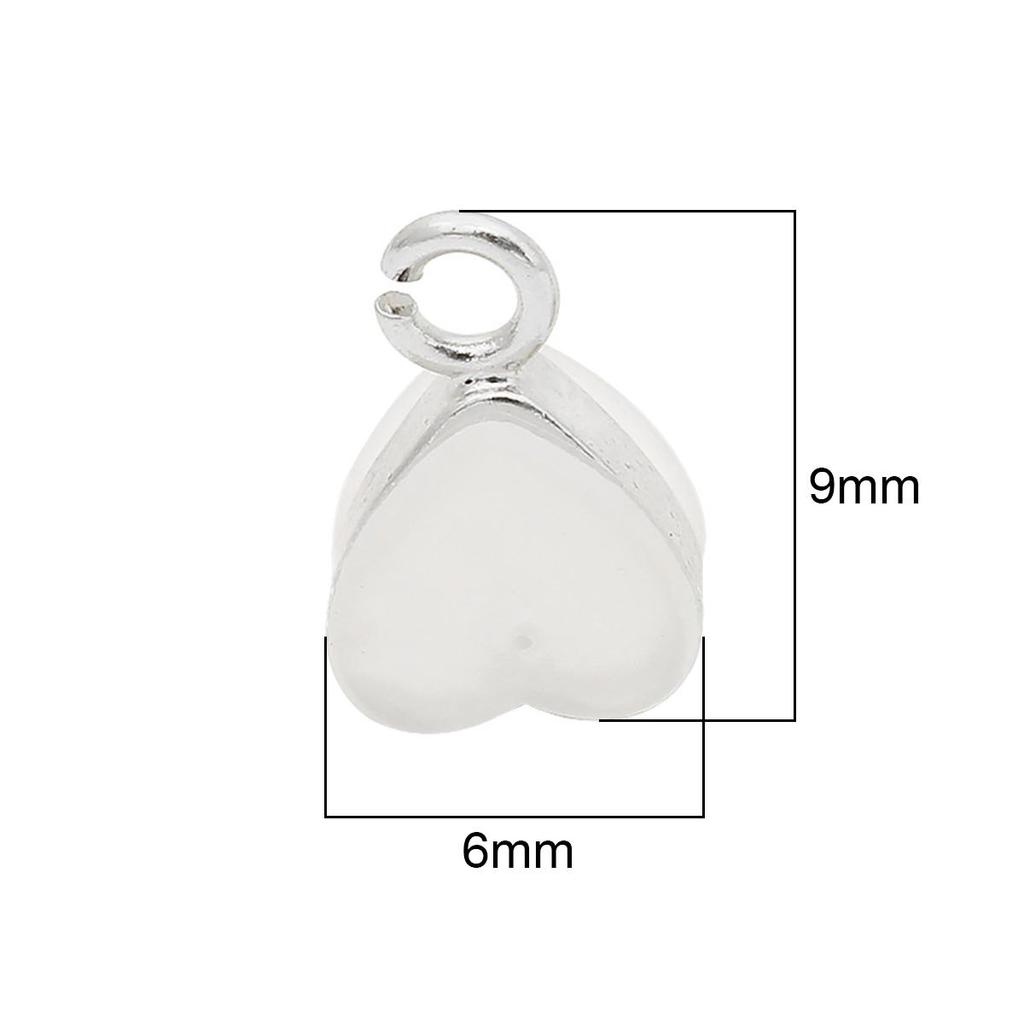 Kupfer Herz Charms Anhänger DIY für Frauen Ohrring Herstellung Zubehör