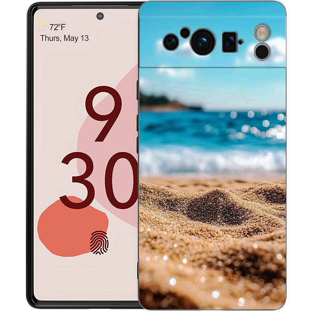 Seaside Scenery Wave Beach Phone Case For Google Pixel 10A 10 9 8 7 6 Pro XL 9A 8A 6A 7A 5G Soft Shockproof TPU Black Cover