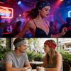 Elastische Punk Metal Oogjes Hoofdband, Unisex Brede Stretch Klinknagel Haarband, Retro Straat Sport Zweet Hoofdband