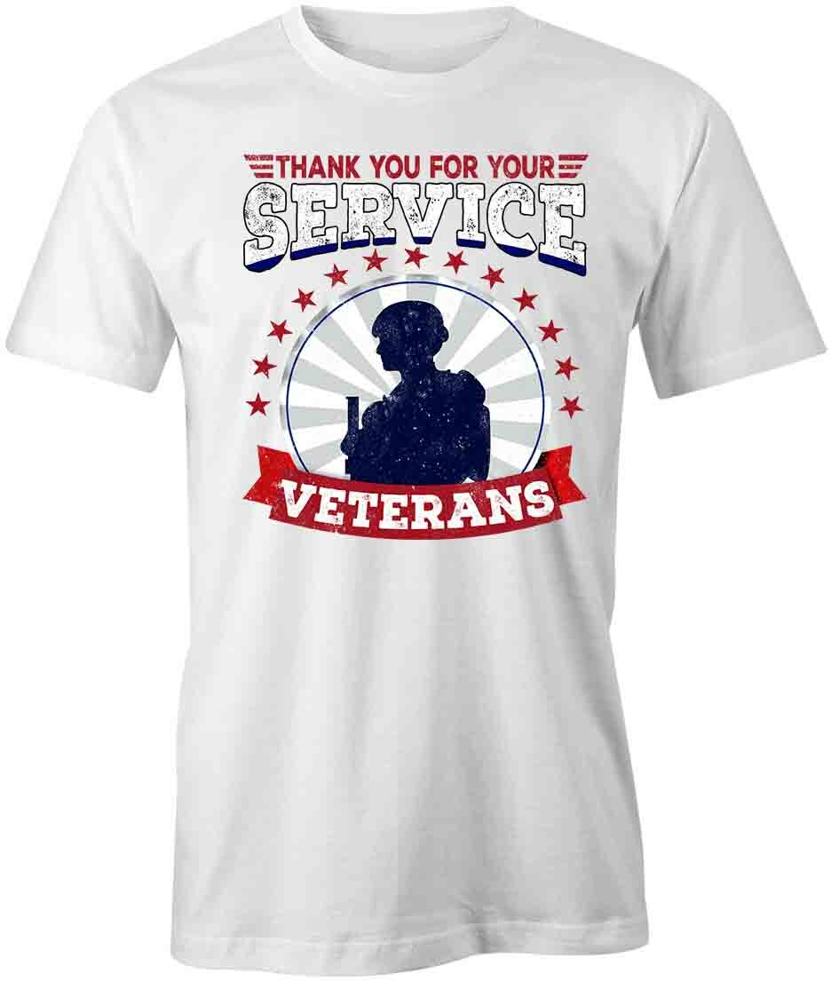THANK YOU 4 SERVICE TShirt Tee Short-Sleeved Cotton CLOTHING MILITARY S1WCA231 XXXXL