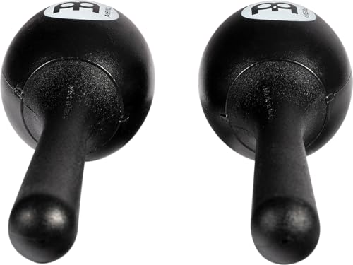 MEINL Percussion Plastic Egg Maracas Pair PEMBK [Domestic Genuine Product] Black