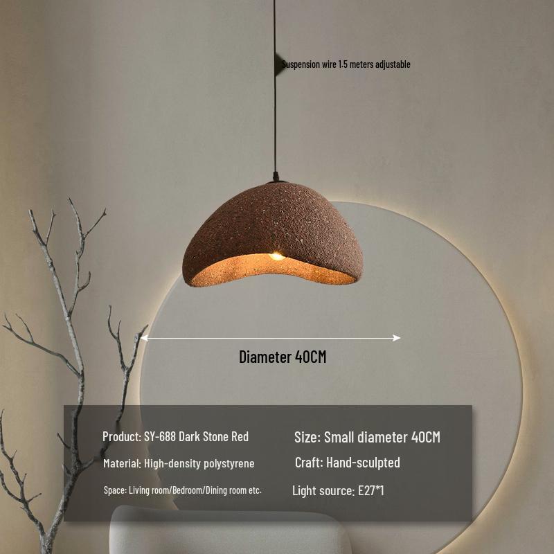 Wabi-Sabi Zen Pendant Light: Retro & Artistic Design for Restaurants, Living Rooms, and Bedrooms