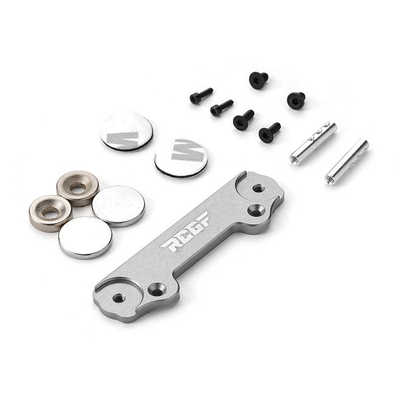 

Aluminum Alloy 1/24 Shell Mount RC Upgrade Part 1piece Invisible Shell Post For SCX24 RC Car Part RC Car Accessories срібний