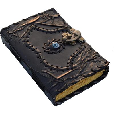 Hocus-pocus Vintage Leather žurnál grimoár Kniha kouzel Třetí oko Magic wiccan