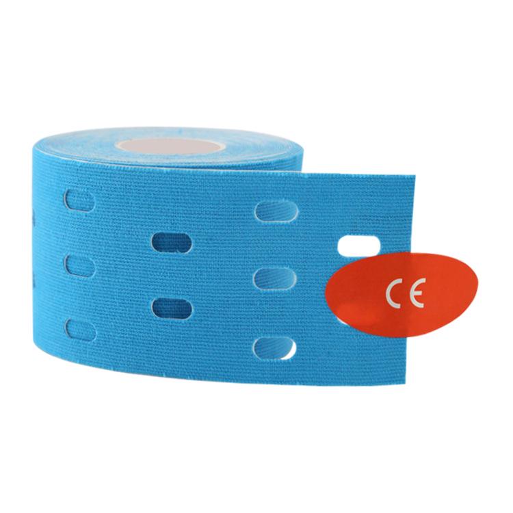 Perforated Kinesiology Muscle Tape: Breathable Elastic Adhesive for Sports Physiotherapy