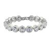 Mode Prinzessin Armreif Armband für Damen Jahrestag Geschenk Schmuck s7190