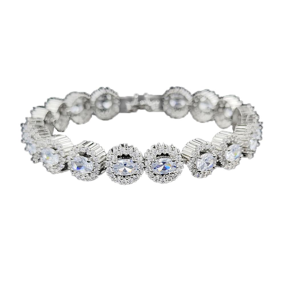 Mode Prinzessin Armreif Armband für Damen Jahrestag Geschenk Schmuck s7190