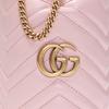 Gucci Borsa a secchiello con coulisse e catena GG Marmont trapuntata da donna a spalla Rosa 575163-DTDRT-5909