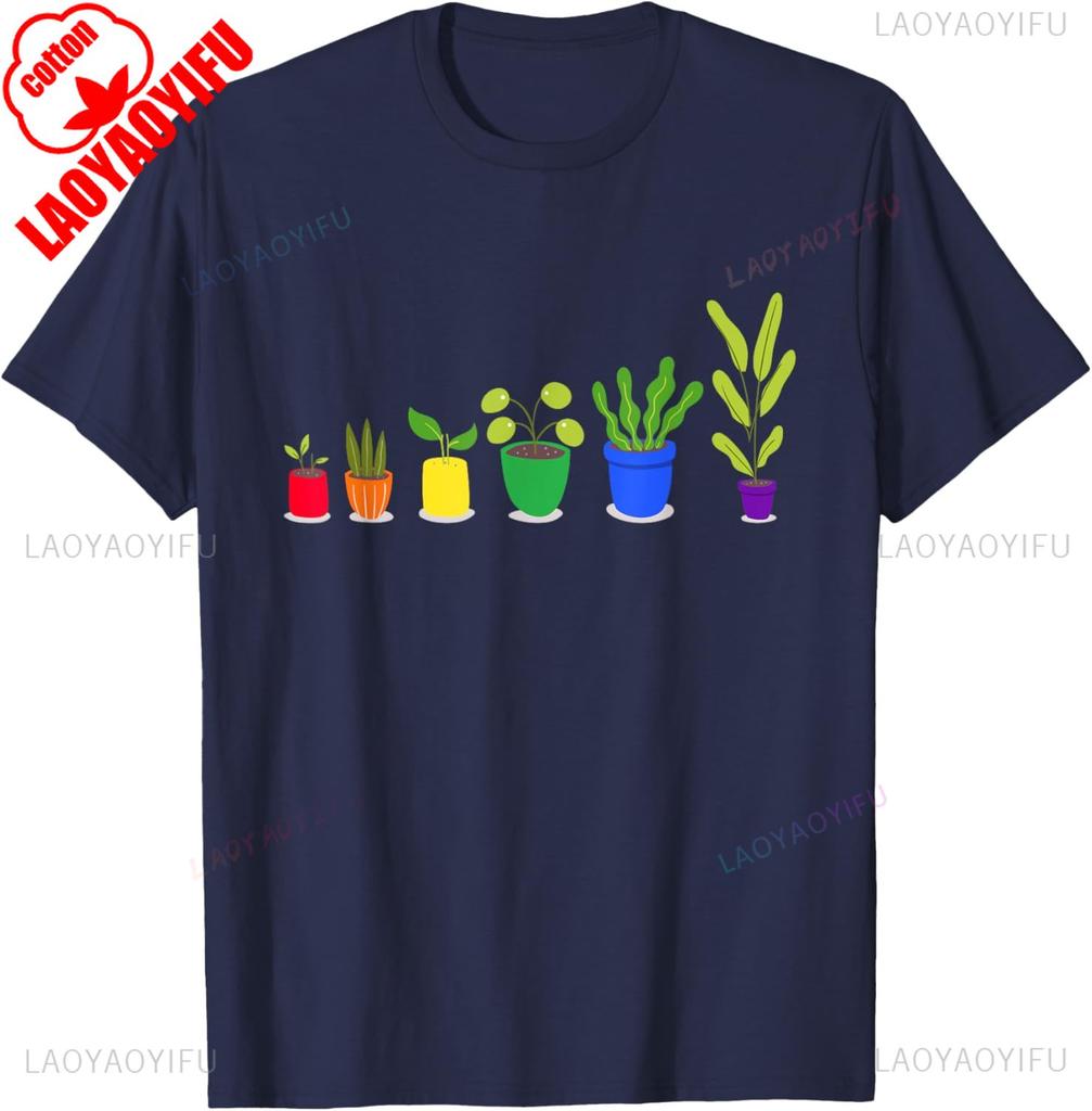 Plants Lgbtq Funny Gardener Gardening Lover Gay Pride TShirt Unisex Unisex Summer Cotton Printed TShirt Casual Streetwear Clothes