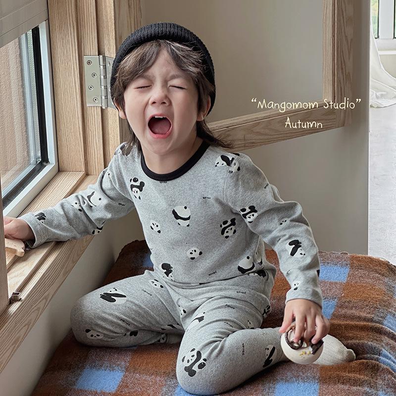 Children's New Year Warm Cotton Outfit: Birth Year Red Autumn Set for Boys and Girls