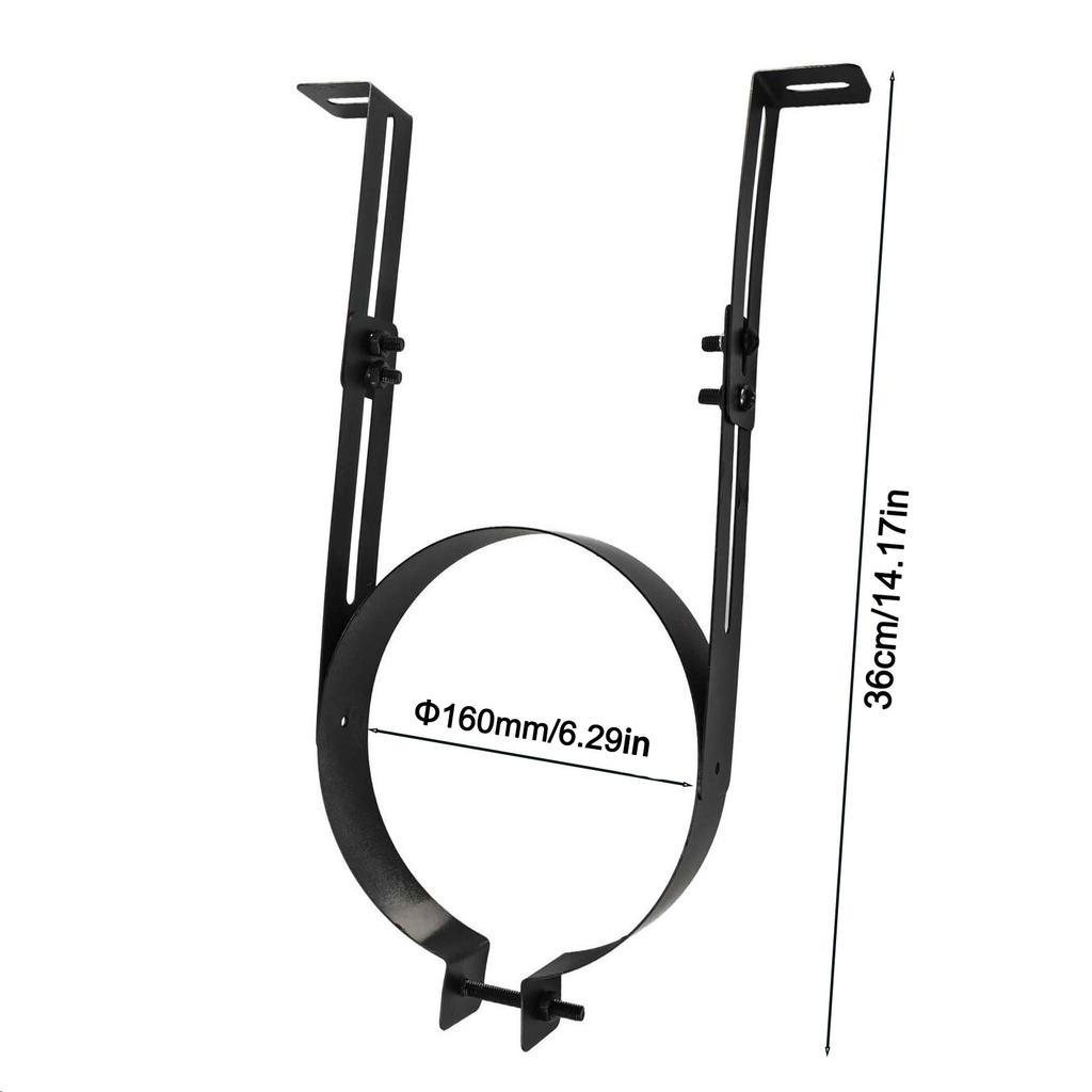 1pc Adjustables Wall Support Chimney Pipe Holder 150mm Diameter Compatibility Customizable Installation For Fireplaces Parts
